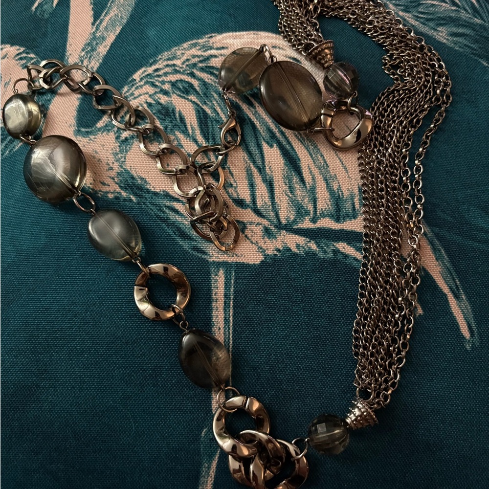 Chic Gunmetal Chain Necklace